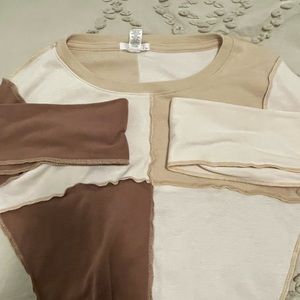 Full tilt brown patch long sleeve